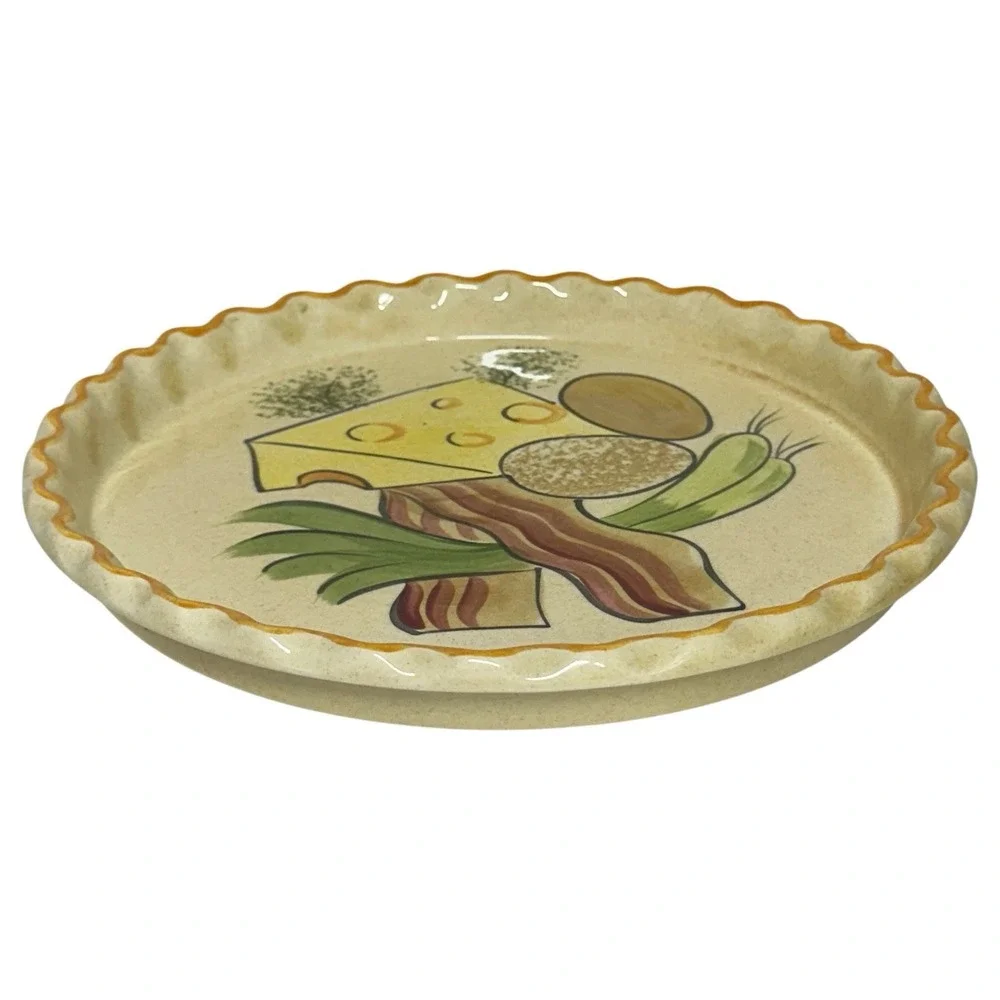 Vintage C.E. Springer Quiche Dish Platter 12